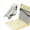 Floor Chair with Back Support Camp Bleacher Cushion Seat Pad Storage Bag Foldable Beach