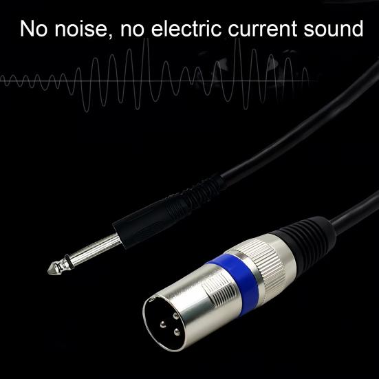 2M 6.35MM to XLR Audio Cable Guitars Microphones Speakers Mixers 6.35MM Male to XLR 3Pin Female Audio Stereo Cable Adapter Cord