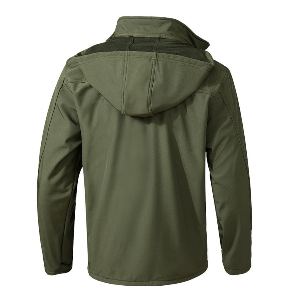 Men's Fleece Jacket Suit Windproof And Waterproof Outdoor Cold Proof Warm Cotton Jacket Thickened Suit