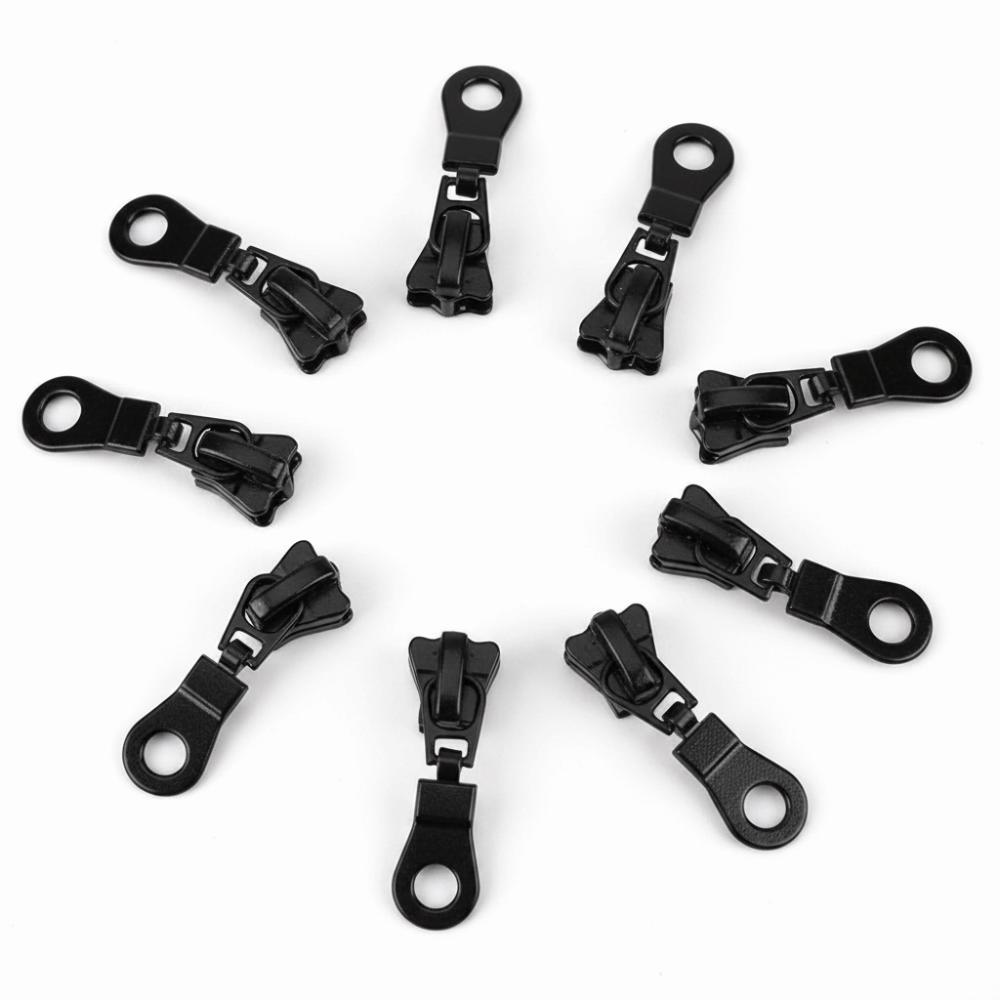 20pcs 1.57inch Replacement Kit Black Zipper Pulls Heavy Duty Zipper Sliders Fastener Replacement