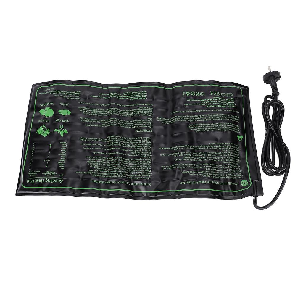 20x10in Seedling Heat Mat PU Water Proof Warm Hydroponic Plant Heating Pad Mat for Seed Germination