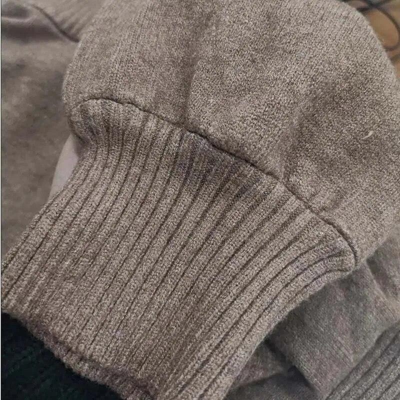 Boğazlı Kazak Örme Elbise Kadın Mizaç Uzun Kazak Hediye Kemer Tek Düğmeli Toka Sıcak Tutan Yeni Moda Sonbahar Kış