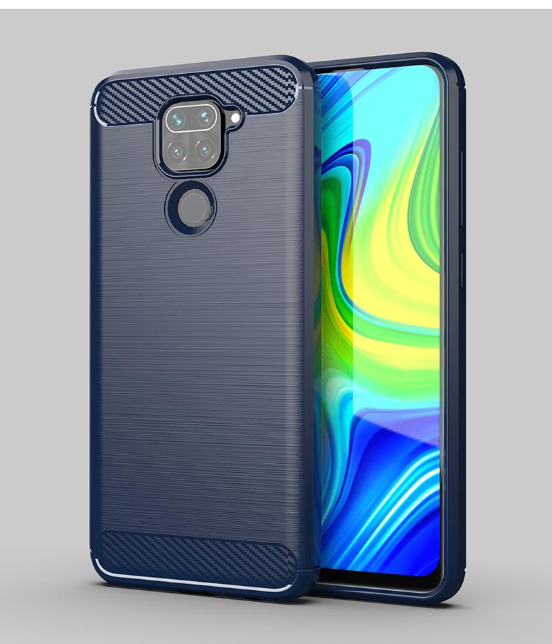 

Для Xiaomi Redmi Note 9 Чехол Резиновый Бампер Силиконовый Чехол из Углеволокна Для Redmi Note 9 S 10X 8T Чехол для Телефона Для Redmi Note 9 Чехол For Mi Note 10 Lite синий