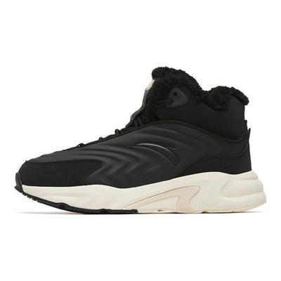 Walker Fleece Lined Non-Slip Wear-Resistant Warm High-Top Sports Casual Shoes Women Sneakers Black 922248935-2