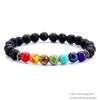 Bracelet - 7 Chakra - Natural Stone - 8mm - Elastic - Woman