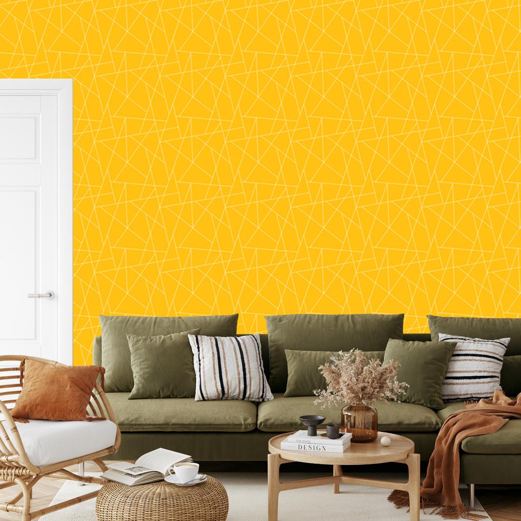 Wallpaper Geometric pattern gold, gold top 50x1000