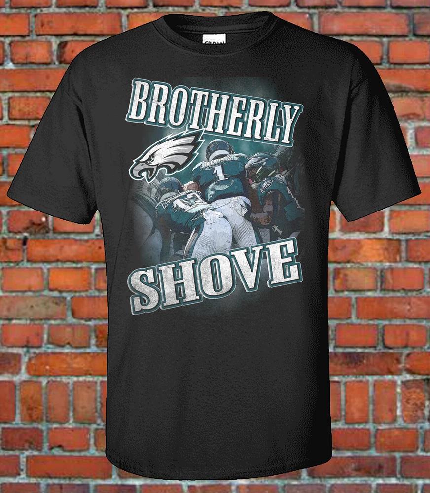 Eagles Brotherly Shove Graphic Tee S