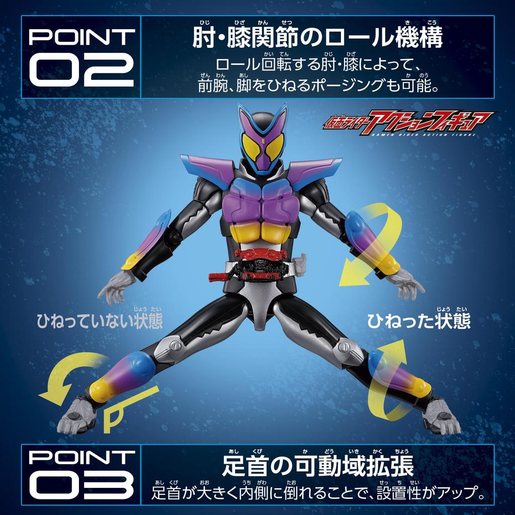 Bandai Kamen Rider Gab Kamen Rider Action Figure Kamen Rider Gab Popping Mi Form Recommended for Ages 3 and Up