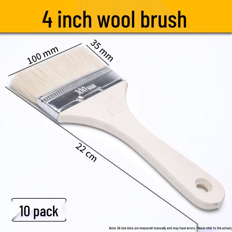 Traceless Soft Lamb Wool and Bristle Brush for Baking, Paint Coating, and Barbecue