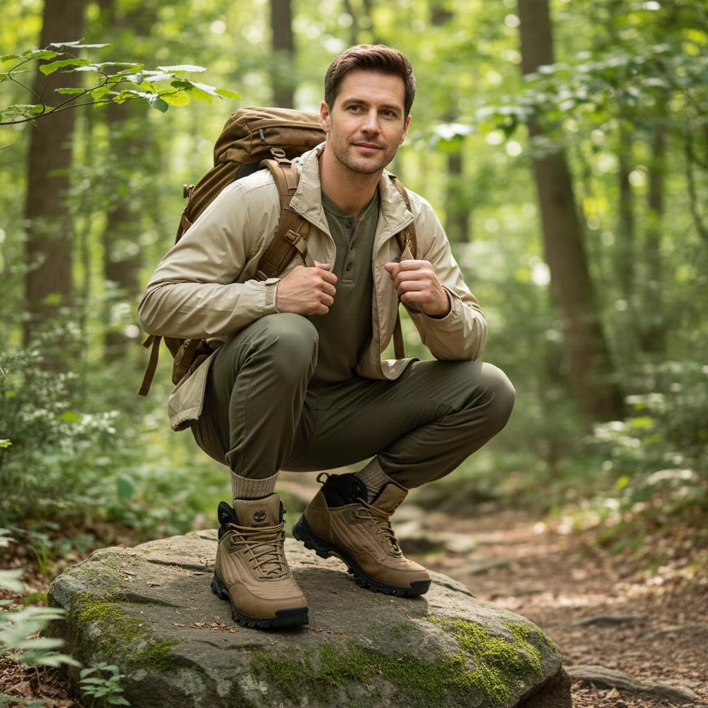 Timberland Střední Venkovní Vodotěsné Přilnavé Trekové Boty Pánské Trekové Boty Hnědé A6CH5-EMI
