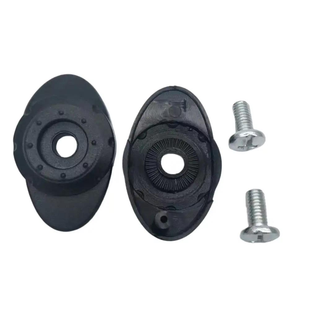 1Pair Motorcycle Helmet Fixed Buckle Rotate Switch Buckle Mirror Holder Lens Base Helmets Screws Helmet Lens Button Replacement