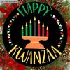 Happy Kwanzaa Simple Wooden Sign - Classic Round Sign for Front Door, Wall Hanging Decor - Ideal Kwanzaa Decoration