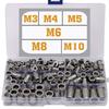 Stainless Steel   M3  M5 M6 M8 M10 Ert Threaded Insert Riv Assortment Kit 199 Pieces