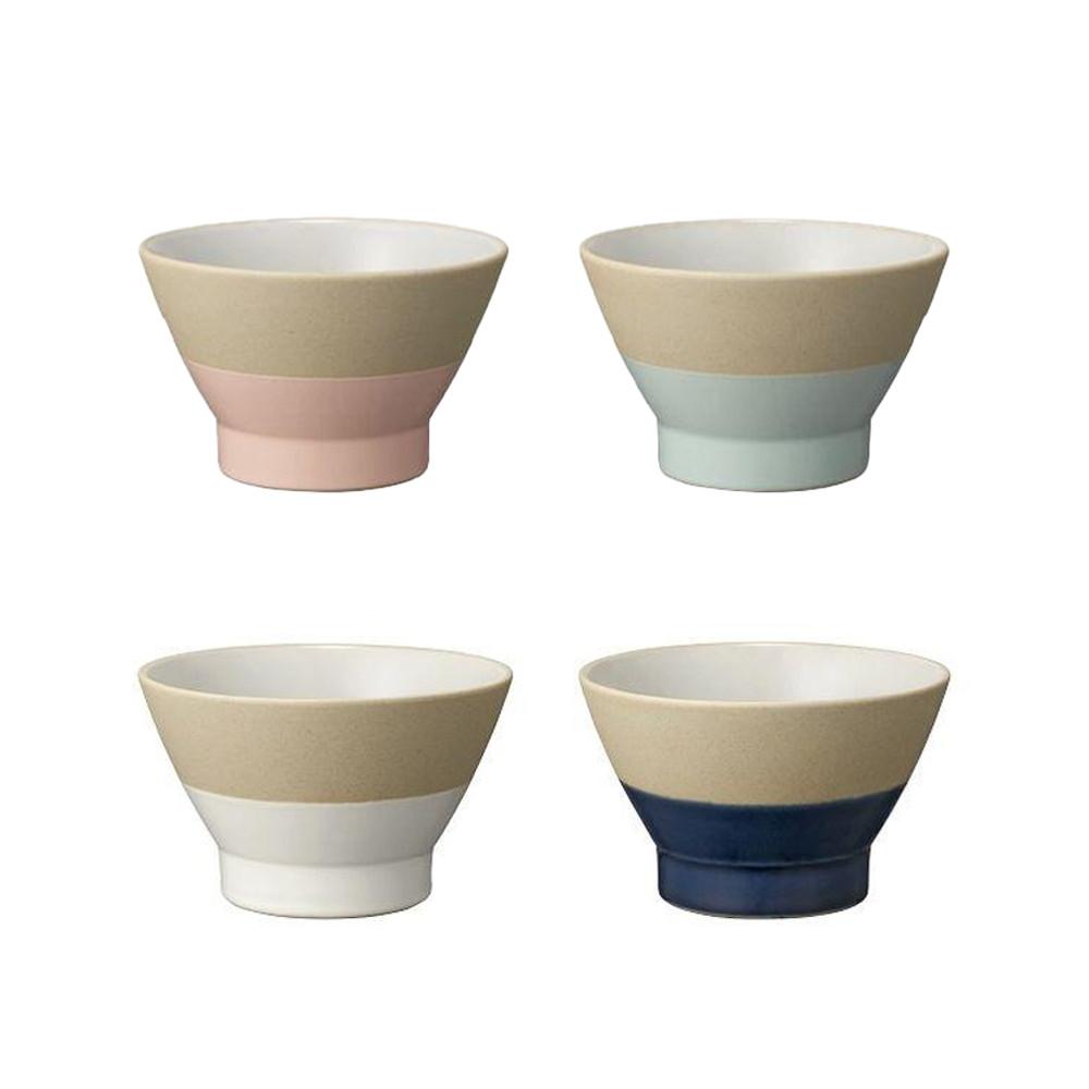 

BRUNO Pair WAN Teacups, 1 set (White x Navy / Pink x Green) Pink x Green