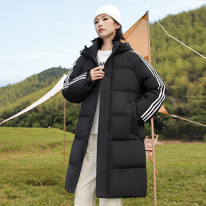 Down Jacket Mid-length Men's Winter Hooded Thickened New Youth Warm Outdoor Jacket Windbreaker