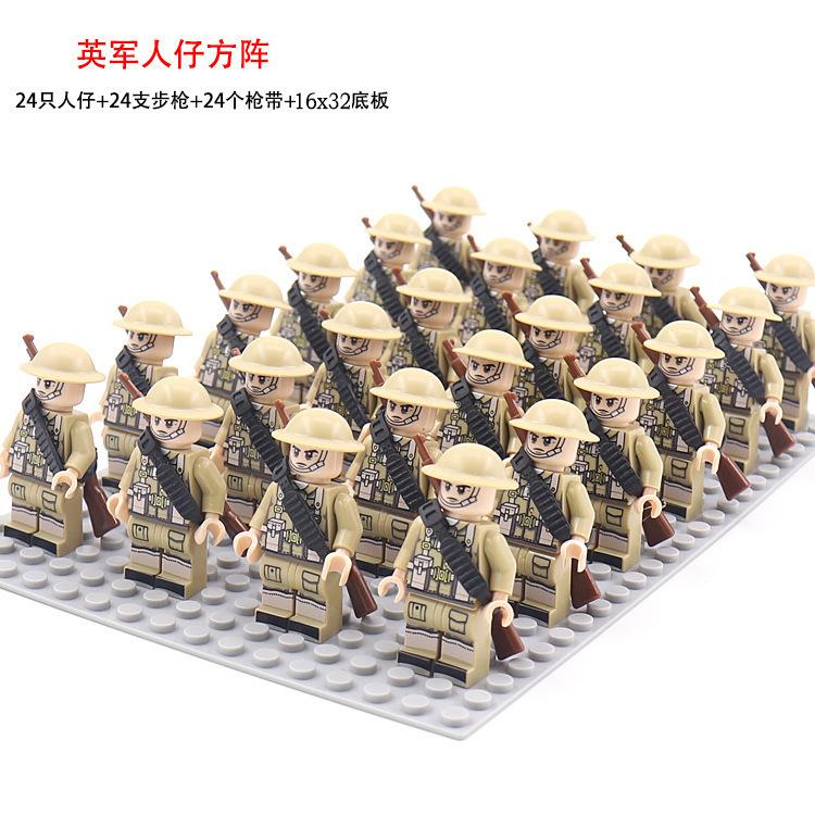 Military German, Soviet And American Legion New Doll Phalanx Set Rifle Assembly Building Block