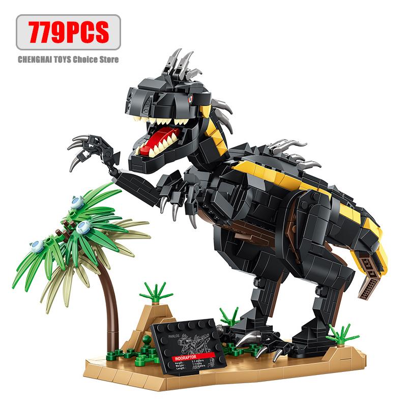 Jurský park Dinosauří svět Stavebnice Tyrannosaurus Rex Kostky Sady Brachiosaurus Kluci Hračky Děti Vánoční dárky