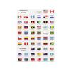 Gommettes - Les drapeaux - Drapeaux des pays du monde - 214 pièces