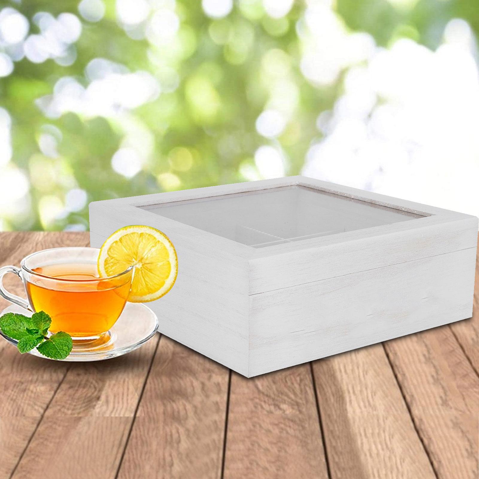 

Wooden Storage Box 9 Grids Essential Oil Handwork Crtivity Transparent Packaging Supplies