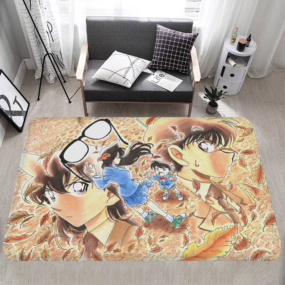 Mystery Detective C-Conan Room Mats Washable Non-Slip Living Room Sofa Chairs Area Mat Kitchen Alfombra