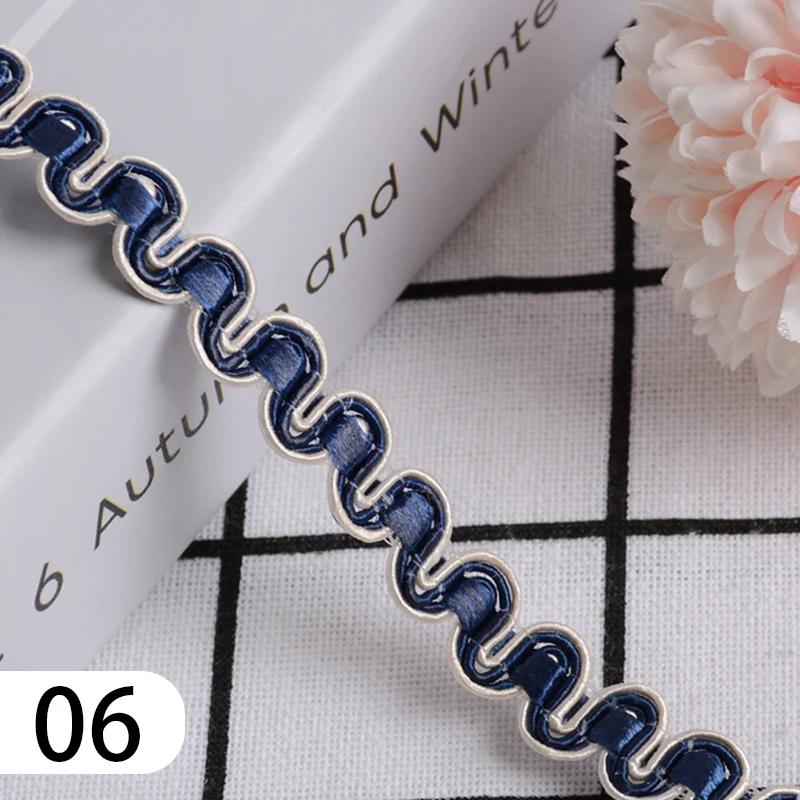 15 Meter Curtain Fringe Lace Edge 1.2cm Width Tassel Lace Trim Ribbon For Sewing Sofa Pillow Home Upholstery DIY Accessories