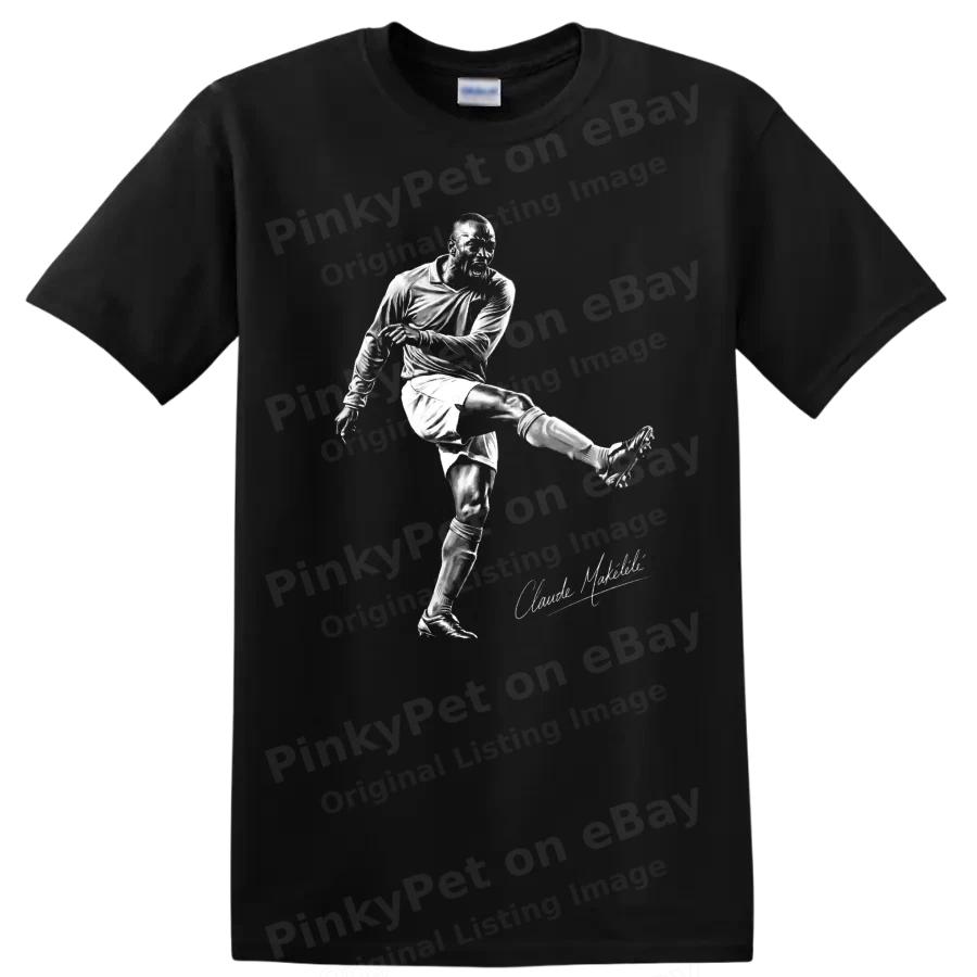 Claude Makélélé Fußball T-Shirt Frankreich Fußball Mittelfeldspieler Legende Grafik T-Shirt