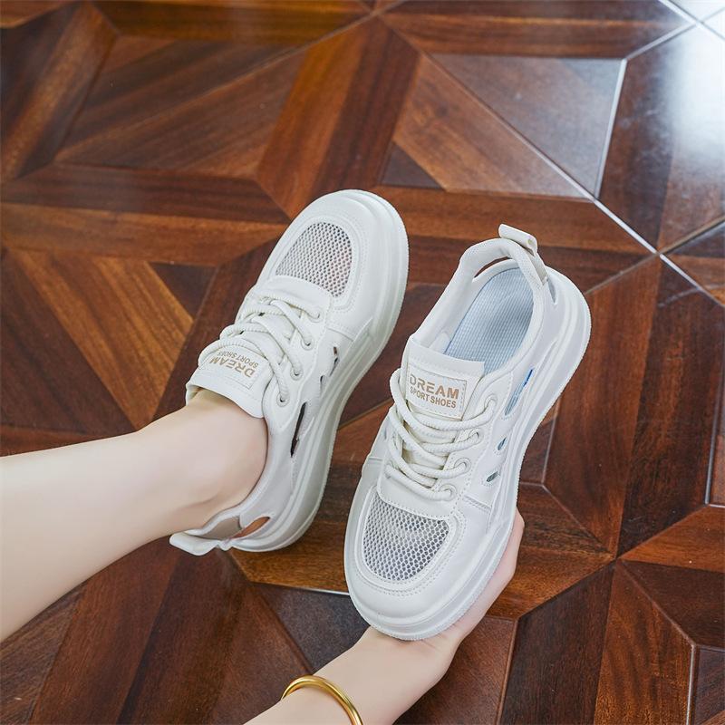 Маленькие белые туфли женские летние новые полые женские туфли универсальные тонкие — фото 4