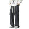 Men's simple drape paratrooper overalls men's big pockets casual trousers trendy fashion versatile pants