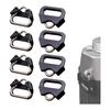 [TANGRUl] Triangular Ring Conversion Adapter for Camera Strap, Set of 8, with ABS Protective Cover, Made of Stainless Steel, Compatible with SLR,
