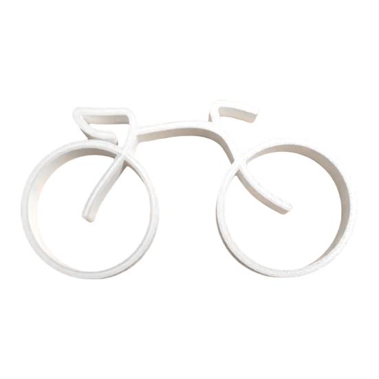 2 Stück 3D-gedruckte abstrakte Fahrradfigur Minimalistische moderne Fahrradstatue Skulptur Heim-Büro Bücherregal Schreibtischdekoration