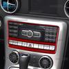 For Mercedes Benz SLK R172 2011 2012 2013 2014 2015 2016 Car Central Control CD Panel Real Soft Carbon Fiber Trim Sticker