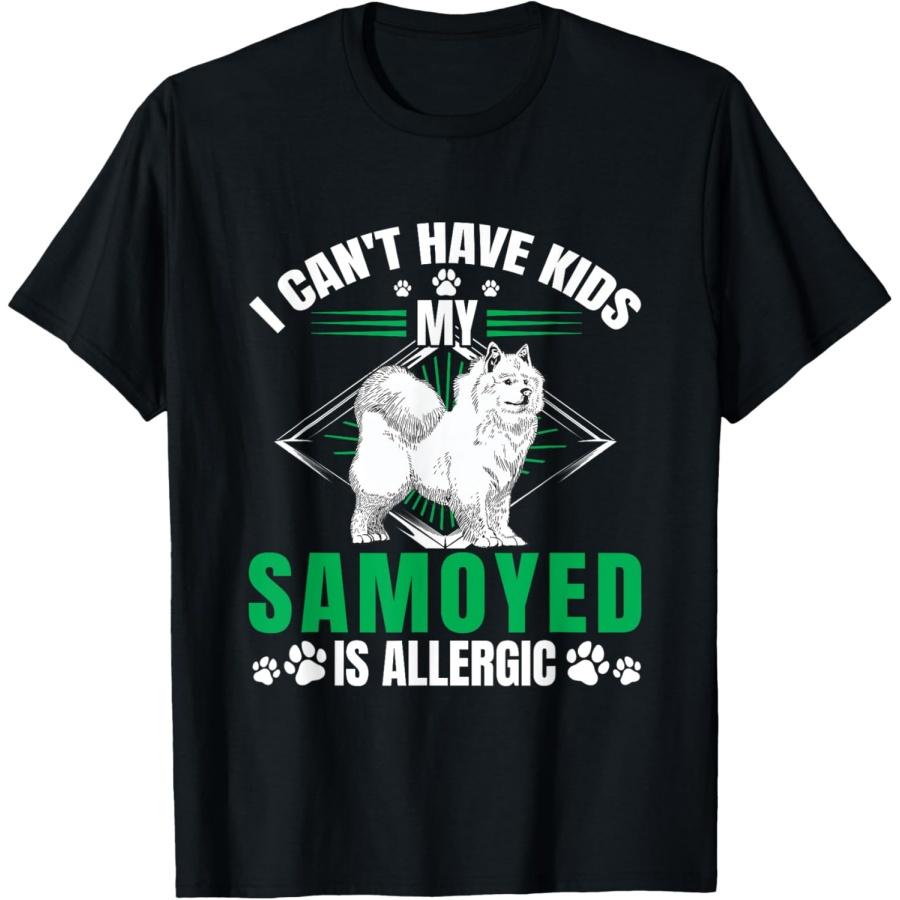 Самоед аллергик Ездовая собака Самоед Футболка XXXXXL чёрный