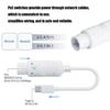 POE to Type C Adapter 48V to 5V 2.4A Type C Output High Efficiency ABS Protective Casing Over Current Protections