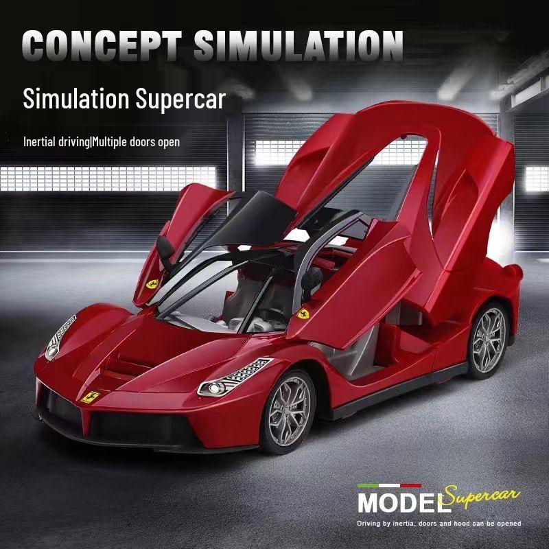 

Popular 3-Door 30cm Sports Car Toy Model for Boys - Inertia-Powered красный