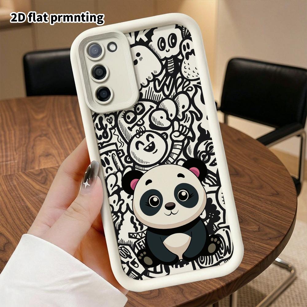 Phone Case: 2D Flat Samsung Galaxy A34 A35 M05 M06 S20 S22 S21 FE Plus 5G Protective Case, Panda, Christmas and Halloween Gift