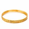 1Pcs African Gold Color Shiny Bangles Dubai Circle Bracelet Jewelry For Women Girls Ethiopian Bride Wedding
