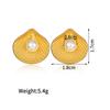 Anello Aperto INS Moda Acciaio Inossidabile Stella Marina Perla - Anello Dito Esagerato Placcato Oro 18K da Donna