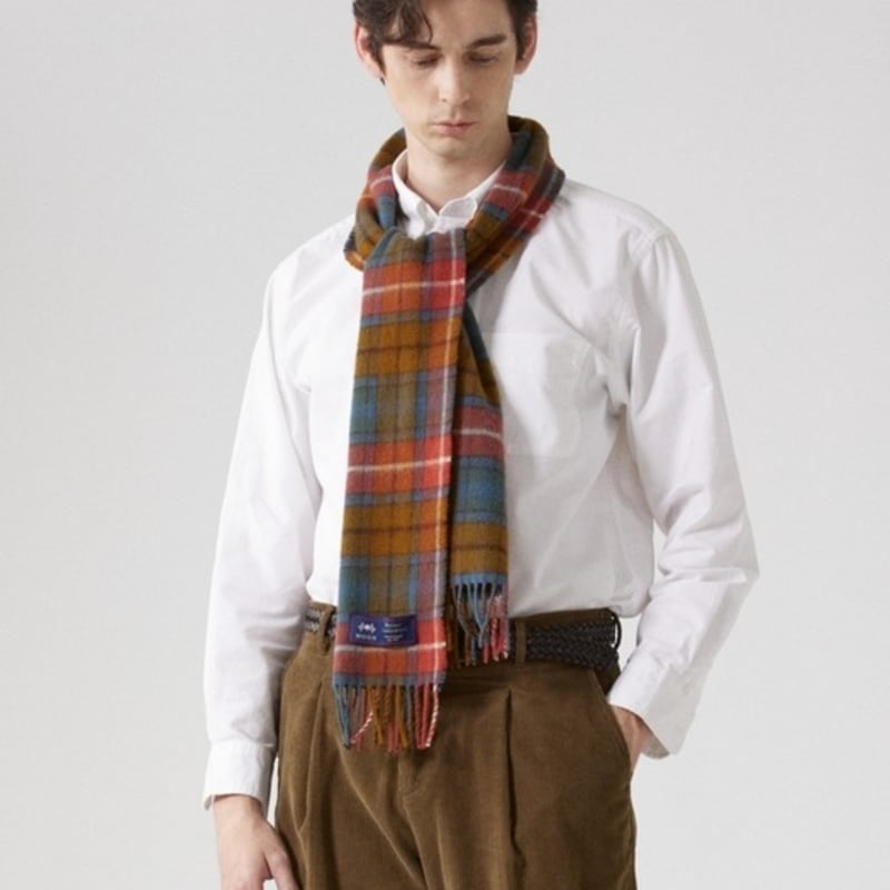 ABRAHAM MOON Šála z merino vlny 25 cm - Antique Buchanan