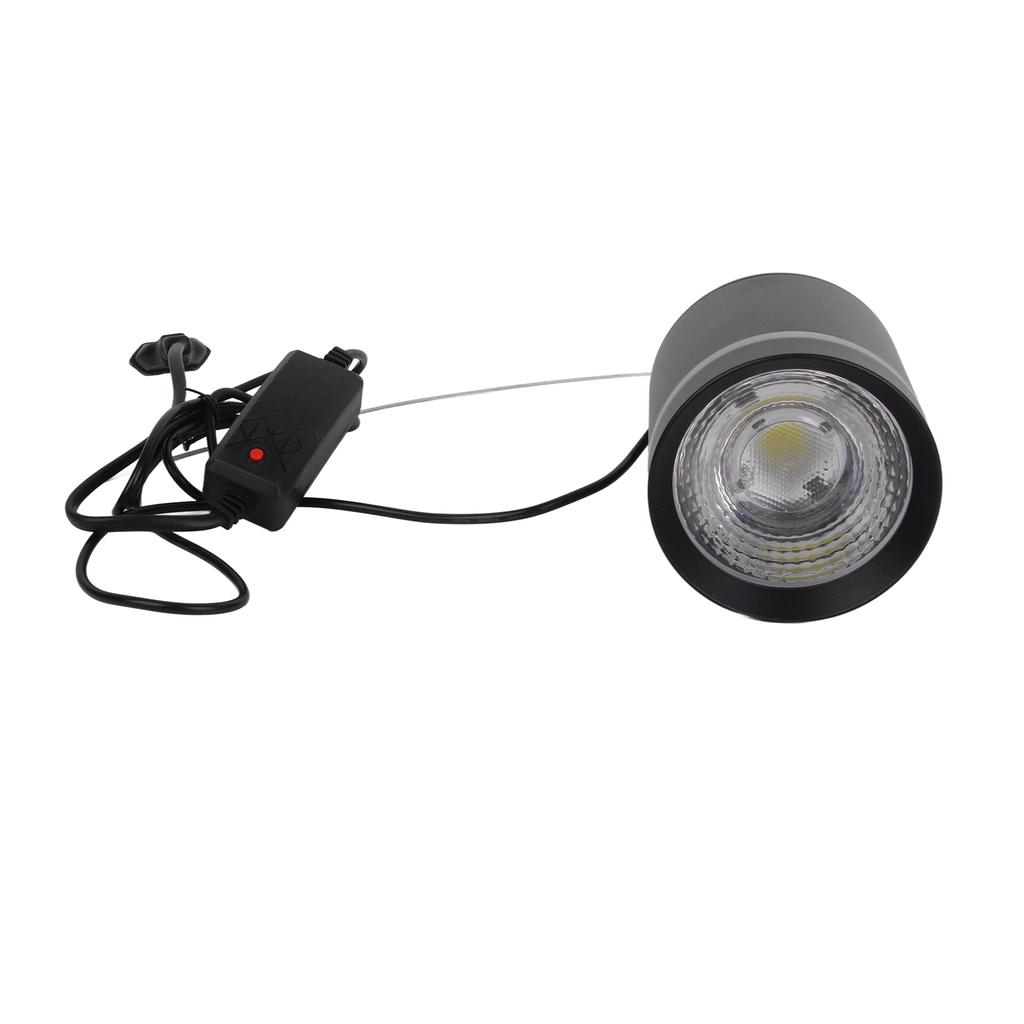 Saltwater Fish Tank Light Full Spectrum Fish Tank Lamp for Coral Planted Aquarium Fish Tank Black