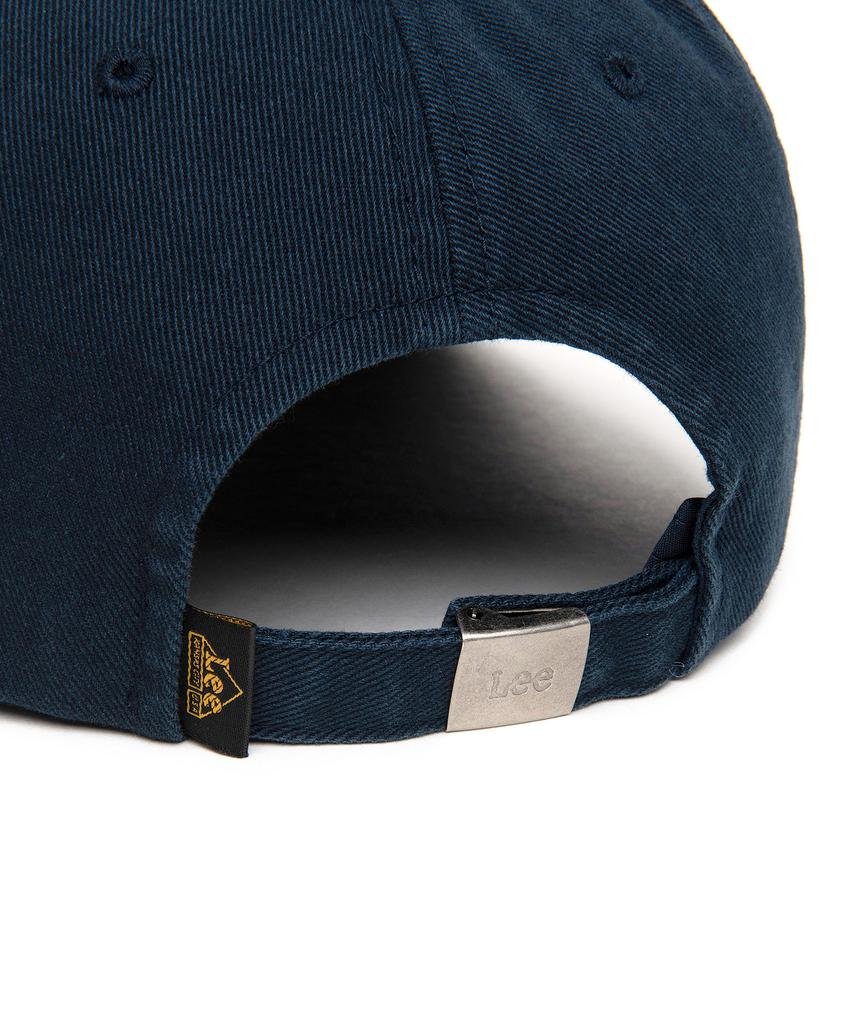 LEE Applique Big Logo Cotton Ball Cap Navy