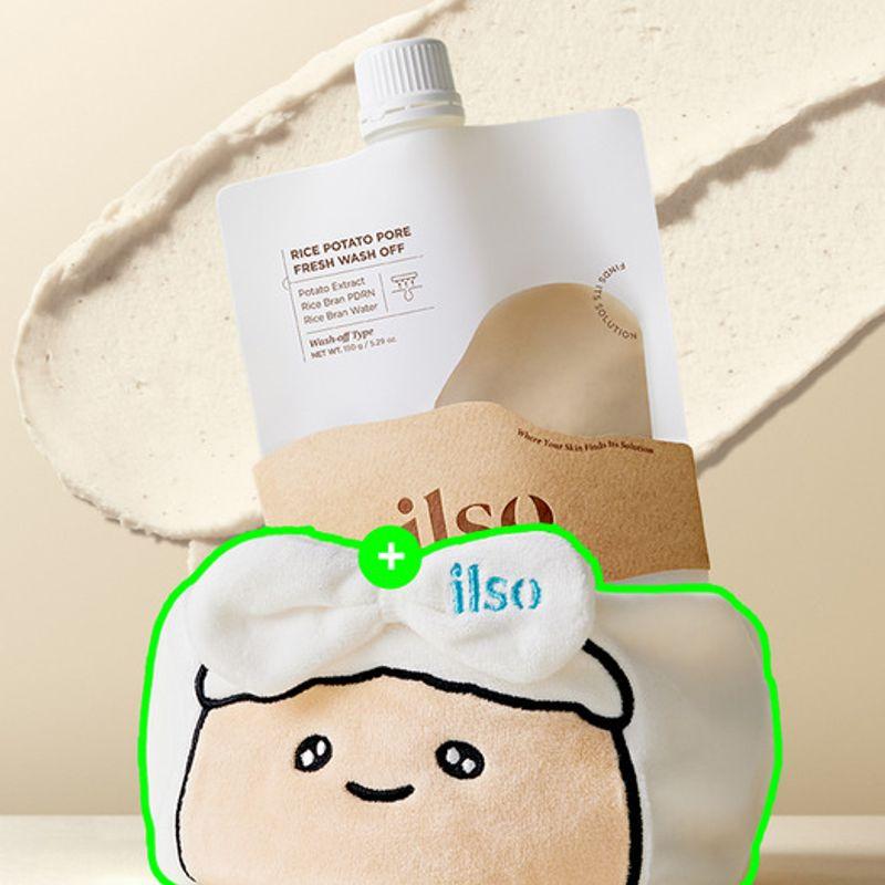 ilso Рисовый Картофельный Очищающий Маска-Смывка для Пор Wash-off 150g (+ free cleansing band)