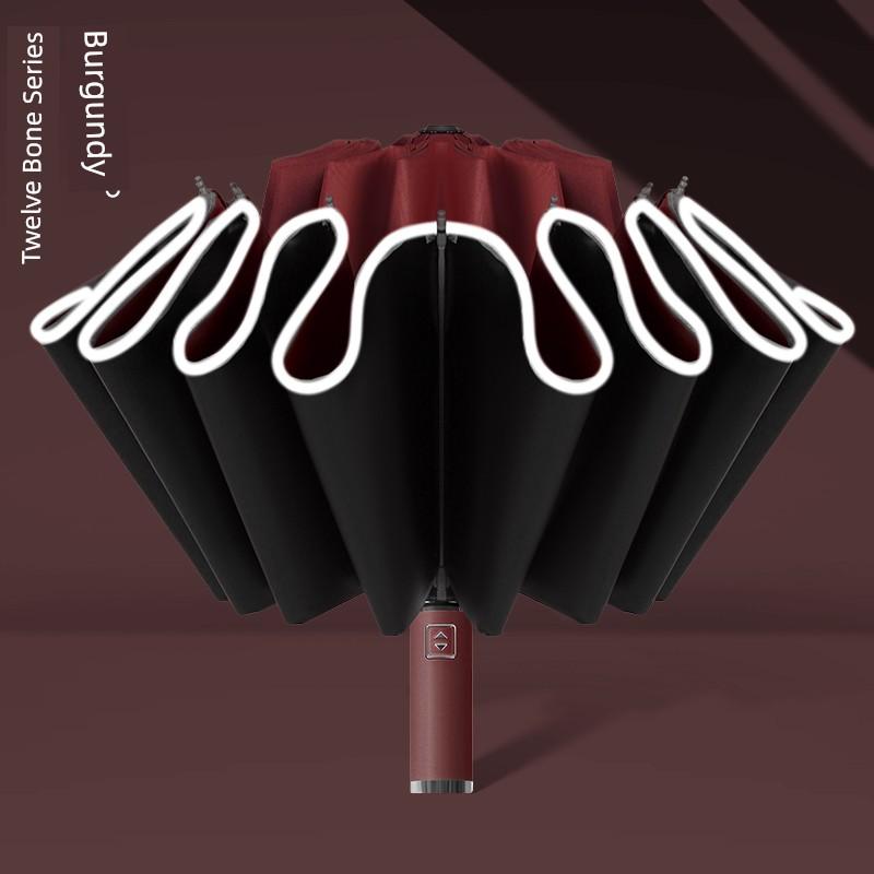 Fully Automatic 32-Bone Folding Umbrella for Women, Dual-Use for Sun and Rain, Large Size Sun Umbrella for Students and Men, Sun Protection and