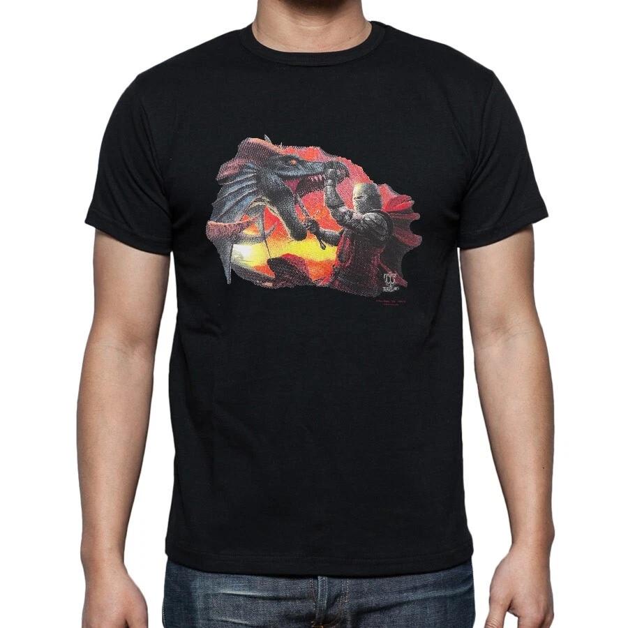 Knight and Dragon T shirt Tee 2XL