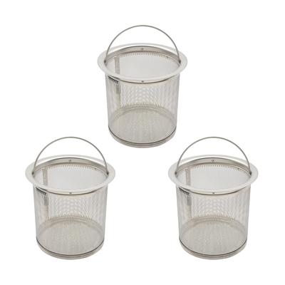 Gaona Deep Garbage Drain All Stainless Steel Sink 3 Pieces [Bulk Purchase] 13.5cm GA-PB055