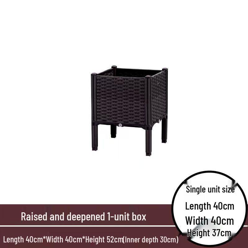 Extra Large Yellow-Edged Rooftop & Balcony Vegetable Planter Box