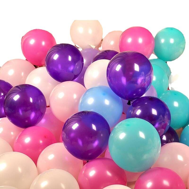 Balloon 10 Inch 2.2 G Matt Latex, Wedding Birthday Room Furnishings, Balloon Chain Set