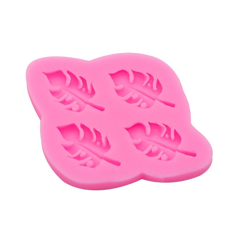 Multiple Leaf Silicone Mold Ginkgo Leaf Four-leaf Clover Turtle Back Leaf Maple Leaf Cake Decoration