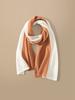 Spring 100% Cashmere Scarf Openwork 2 Tones Patchwork Scarves Shawl Cashmere Women Must Have Light Outer Wraps Autumn 160*35cm