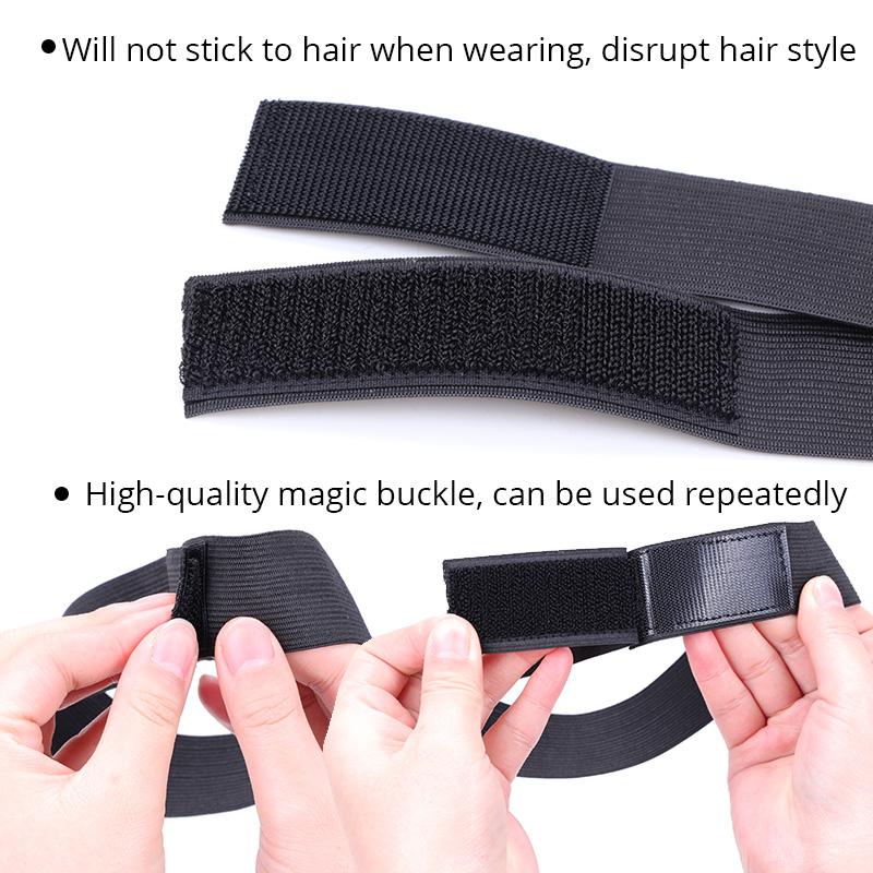 Wig Band For Edges Melt Band For Lace Wigs Adjustable Magic Sticker Edge Slayer Band Width Elastic Band for Hair Edges