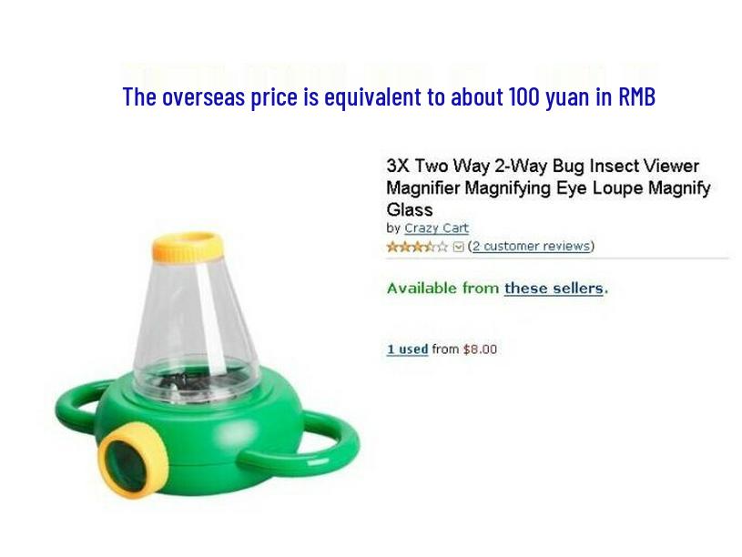 Children's Two-Way Insect Observation Box and Magnifier Toy